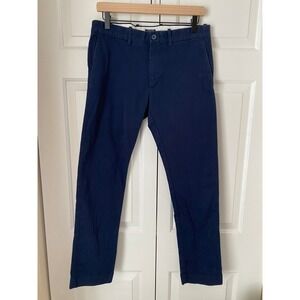 J. Crew Factory Flex Slim Fit Chino Pants Navy Blue Men's 30x30 Preppy Academia